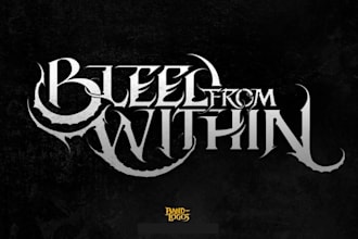 create a satanic black metal logo