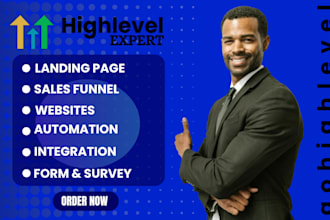 design gohighlevel automation sales funnel landing page gohighlevel
