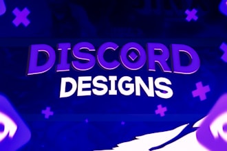 design professional discord banners and profiles pictures