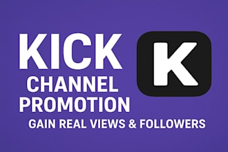 organic kick promotion,to gain live viewers
