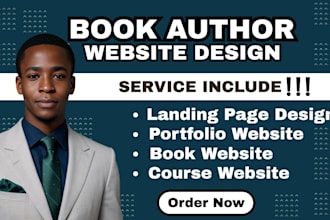 design author website, book author website, business website, book website