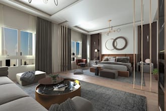 create photorealistic 3d renders of luxury homes interiors and marketing visuals