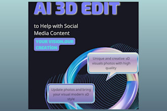 do professional 3d ai photo editing and enhancement
