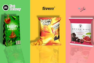 do product packaging design, pouch design and bag design