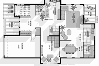 design 2d floor plan house plan autocad architecture drawing