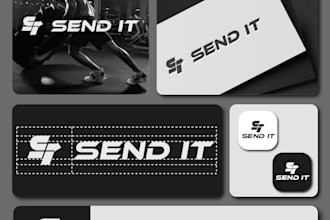 do premium fitness, gym logo and sports nutrition branding