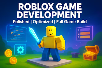 create optimized roblox game, polished custom roblox scripting full build
