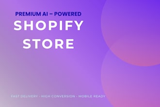 build a premium ai powered shopify store for your brand