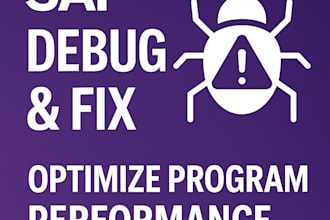 debug and fix abap issues and optimize program performance