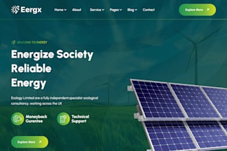 design solar, roofing, construction, cleaning website on wix