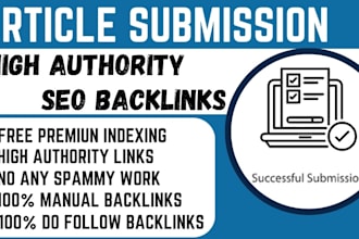 submit articles and press releases to high PR sites and news outlets