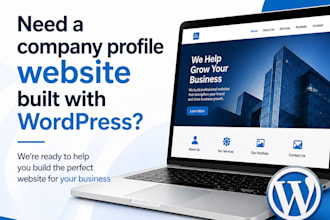 create website company profile use wordpress divi
