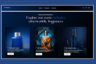 design perfume shopify store colonge perfume store fragrance perfume website