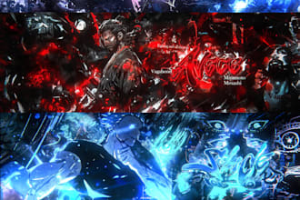 design great anime, youtube or gaming banners