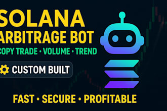 custom solana arbitrage, copy trade bot with volume and trend filters