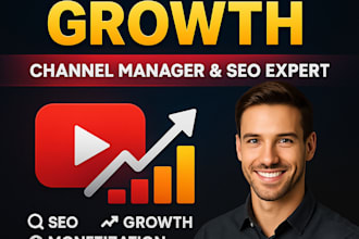 be your top youtube manager optimize channel seo expert growth manager