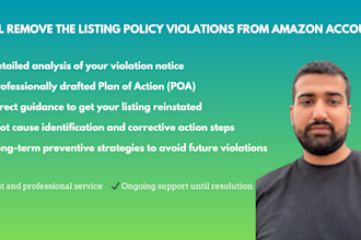 remove the listing policy violations from amazon account