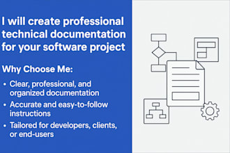 create technical documentation for your software project