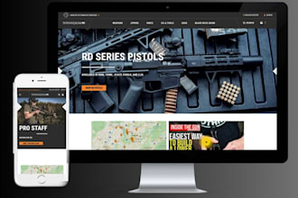 gun shopify store firearm wordpress website security product ecommerce online