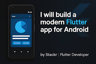 build a custom, modern flutter app