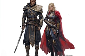 draw cool dnd character and fantasy concept art for you