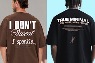 do minimalist typography streetwear tshirt design