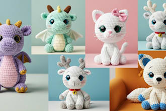 write  crochet pattern,amigurumi pattern,knitting with picture, video tutorial