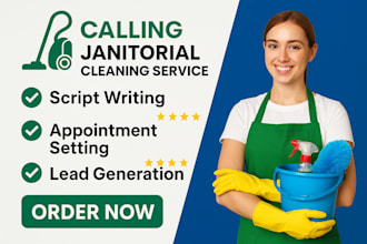 cold calling janitorial cleaning service, janitorial cold caller, telemarketer