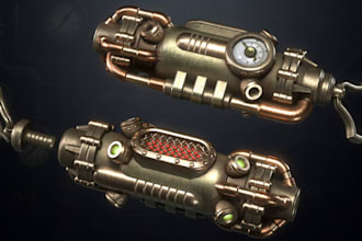 fix realistic 3d gas grenade,sword fivem,stylized gun ,asset,3d medieval,ue5 rig