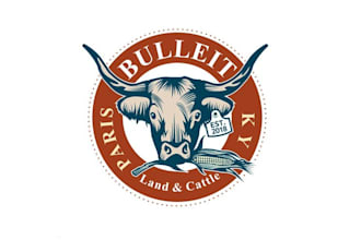 design cattle crop local farm logo