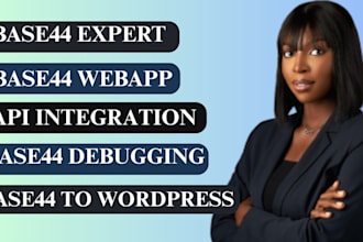 build  base44 web app base44 to wordpress base44 bug fix base44 expert stripe