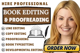 proofread copy and line edit non fiction ebook book editing and book formatting