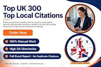 list your business in 300 uk local citations and directories