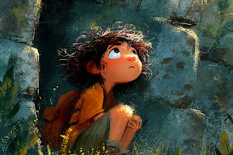 children book cover and children book illustrations