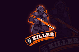 design a custom counter strike gaming logo for your team or brand
