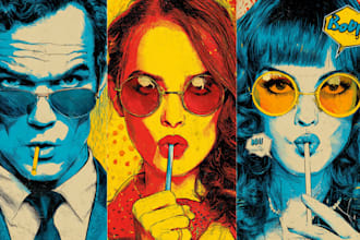 make a beautiful pop art portrait