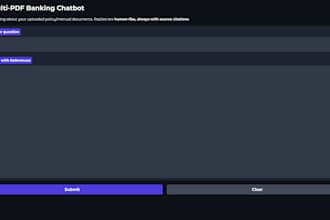 build an ai powered PDF chatbot to search and answer from documents