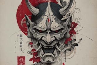draw an oriental japanese tattoo