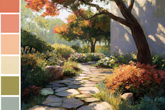 do landscape design realistic render in lumion