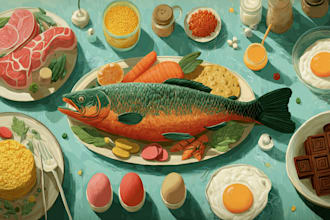 draw illustrations of food and drinks with watercolors