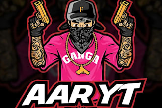 design a custom free fire gaming logo for your team or brand