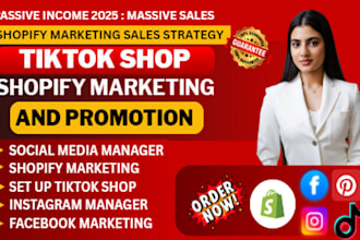 do shopify social media marketing manager set up tiktok shop fb ig marketing