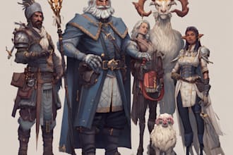 illustrate your ttrpg oc, vtm, fantasy, dnd character art