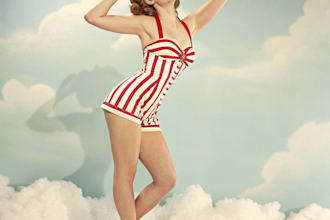draw a pin up girl and pin up girl