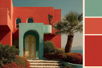 make landscape design, garden, terrace, pool, patio