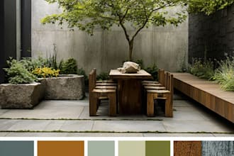 design a holistic landscape design, garden, backyard for your site
