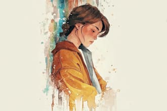 paint animal characters and pets in watercolor