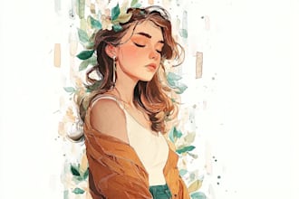 paint an illustration in watercolour