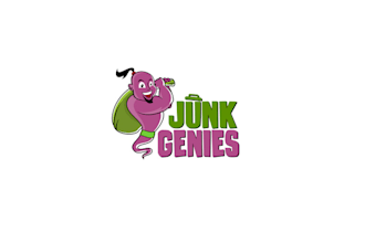 design genie junk removal company logo