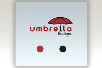 design modern beautiful umbrella logo